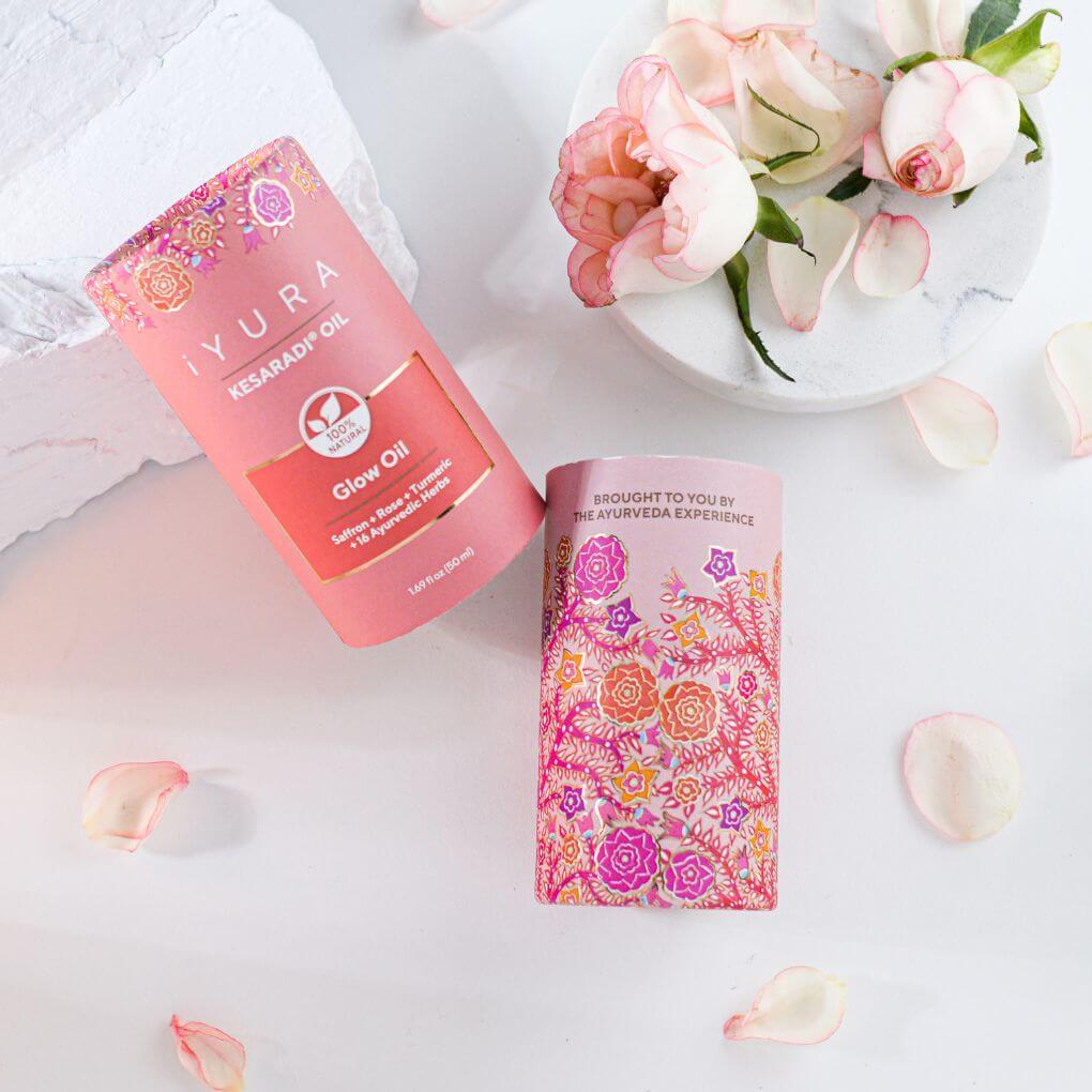iYURA Kesaradi Oil Brightening Face Oil with Saffron, Rose and Turmeric
