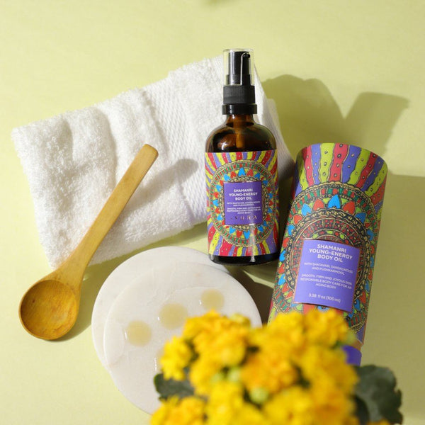 Aceite corporal Shamanri Young-Energy