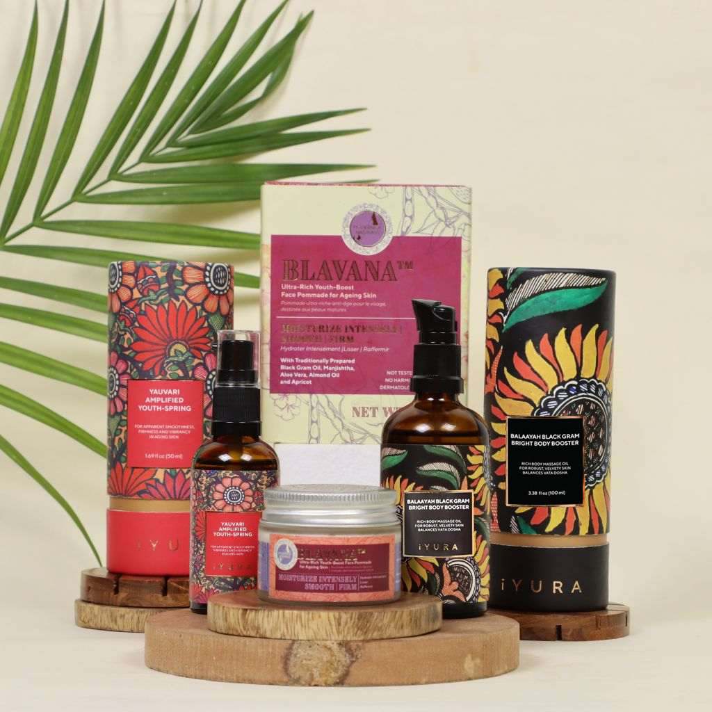 The Ayurveda Experience Black Gram Face and Body Trio with 2 Aroma Options of Body Oil