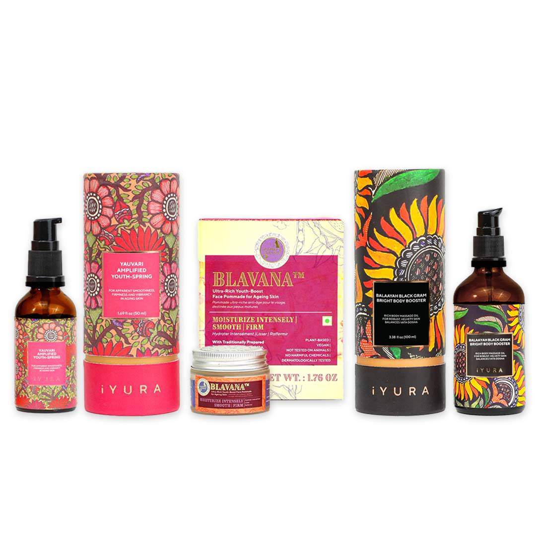 The Ayurveda Experience Black Gram Edit - Face and Body Trio