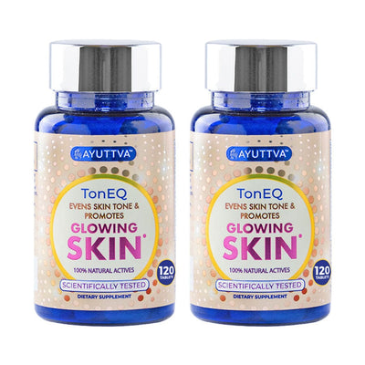 TonEQ Pack of 2 - An Ayurvedic Supplement for Even-Toned, Brightened & Healthy Skin Supplements Ayuttva