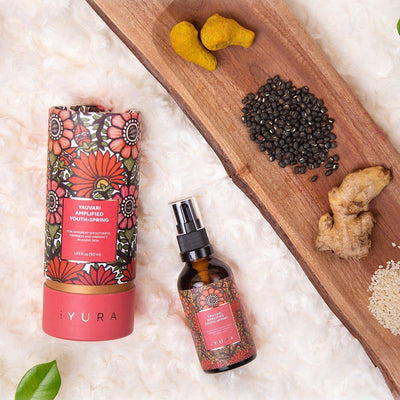 Yauvari Amplified Youth Spring - Best Face Moisturizer for Dry Skin, Aging or Mature Skin with Black Gram Face oil iYURA