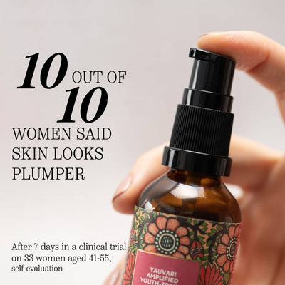 Yauvari Amplified Youth Spring - Clinically Proven Face Moisturizer for Dry Skin, Aging or Mature Skin Face oil iYURA